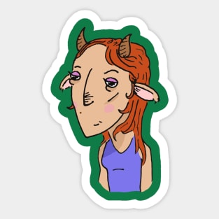 Lady GOAT Sticker